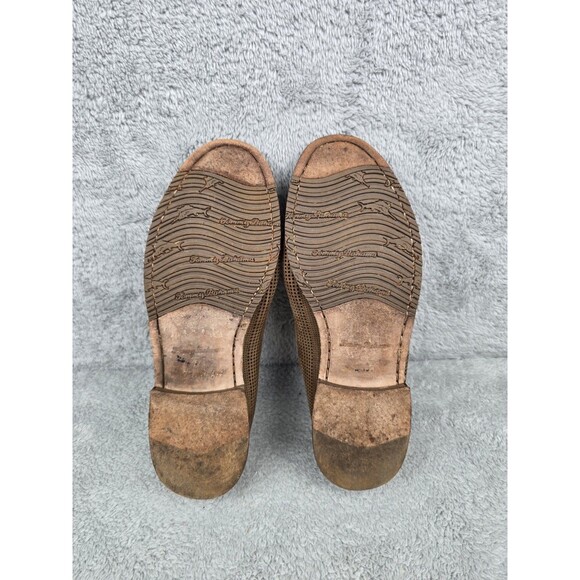Tommy Bahama Shoes Mens Size 9 Felton Loafer Perforated Tan Leather Resort